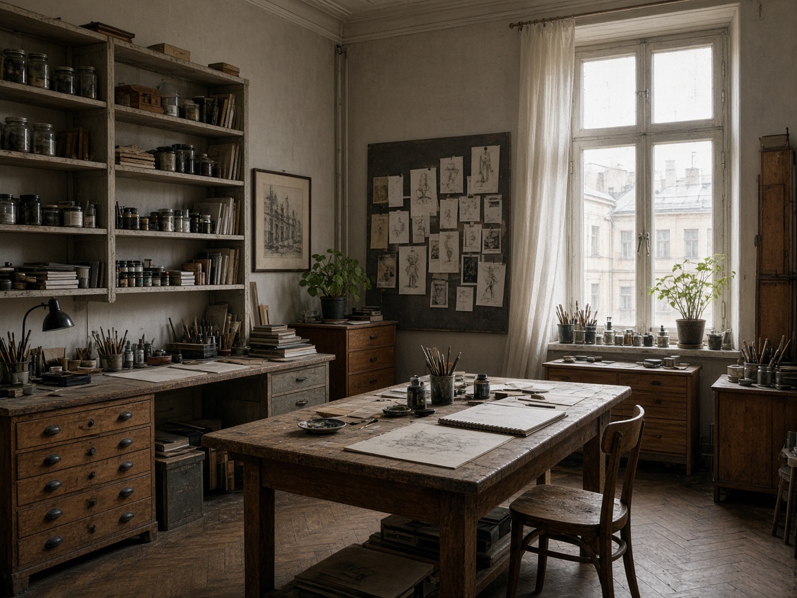 About the Adult art / drawing / painting studio studio at Warmstream Art Studio