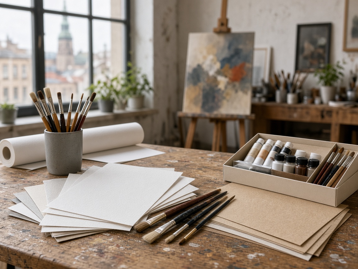 Materials shop at Warmstream Art Studio